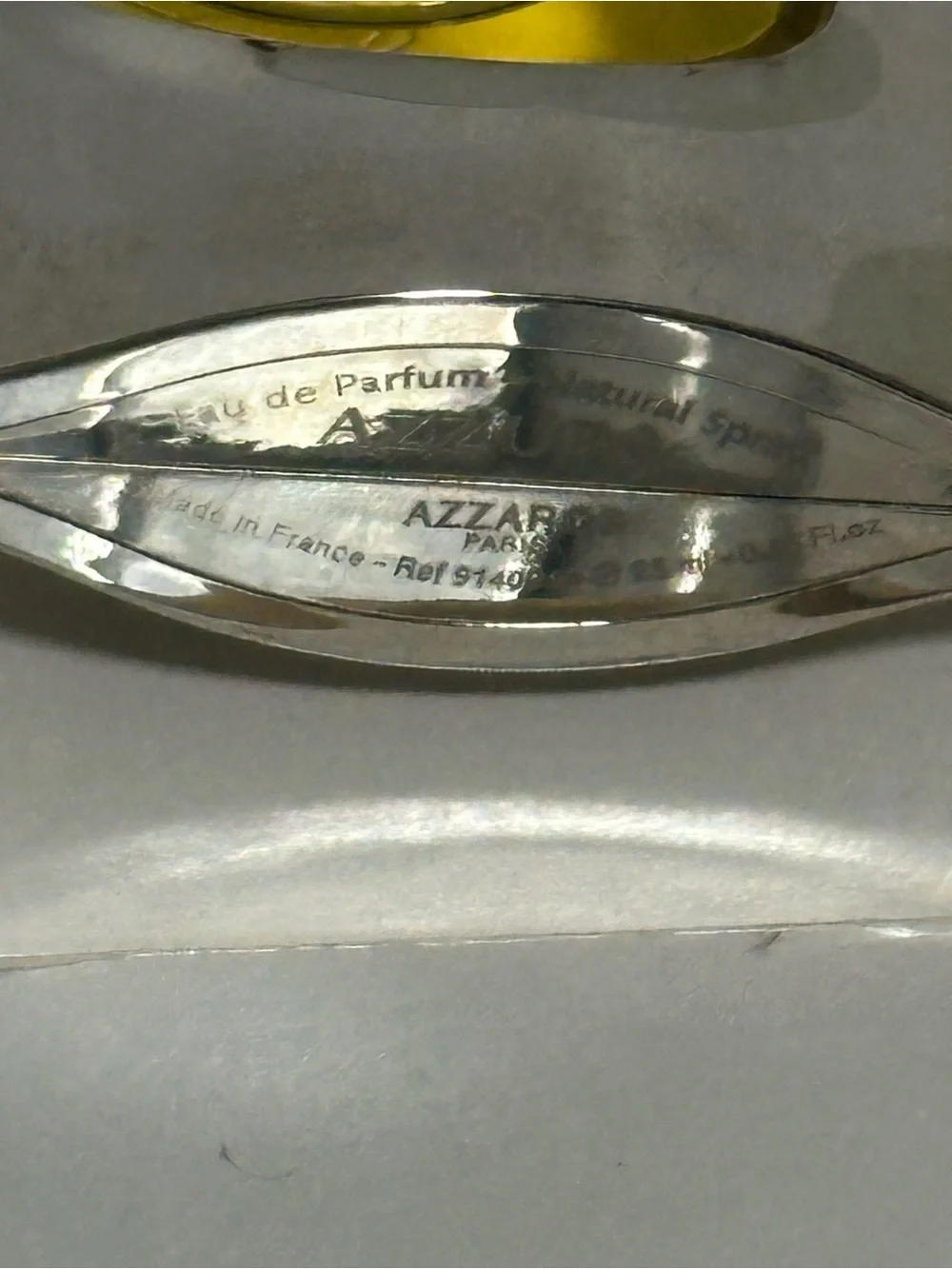 Silver-Tone Women's Brooch with Yellow Accent